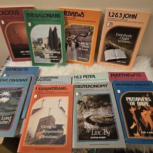 12 Vintage Religious Books of the Bible Study Collection